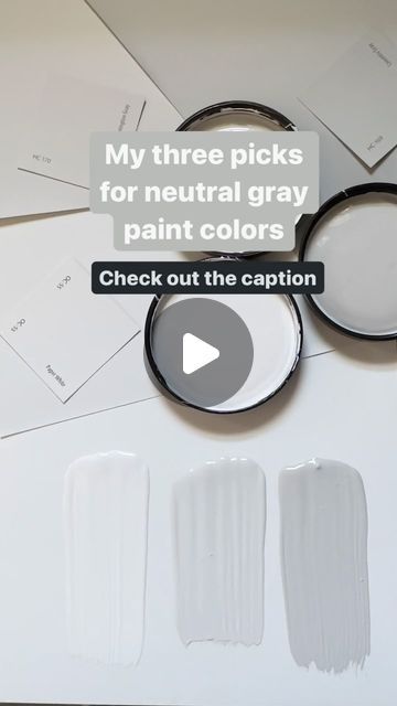 Karolina De Costa on Instagram: "Because of the undertones, shades of gray can be some hardest to choose. What are some of my favorite neutral gray paint colors? BENJAMIN MOORE PAPER WHITE OC-55: This cool gray feels crisp and airy without feeling cold and stark. Use it in smaller rooms or those without a lot of natural light for a fresh and modern space. BENJAMIN MOORE STONINGTON GRAY HC-170: With a little more depth, Stonington Gray won’t look washed out in large rooms with plenty of light but not so dark that it feels heavy even in smaller spaces. It’s balanced just right between warm and cool - neither too beige or blue. BENJAMIN MOORE COVENTRY GRAY HC-169: The darkest of the three, Coventry Gray will look soft and cozy in south facing rooms. In north facing rooms, it will app Covington Gray Benjamin Moore, Benjamin Moore Distant Gray, Gray Paint Colors Benjamin Moore, Neutral Gray Paint Colors, Coventry Gray Benjamin Moore, Stonington Gray Benjamin Moore, Benjamin Moore Paper White, Benjamin Moore Paint Colors Gray, Benjamin Moore Coventry Gray