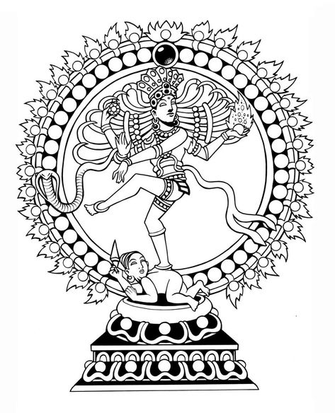 Nataraja Shiva Drawing, Nataraja Tattoo Design, Nataraja Drawing, Nataraja Tattoo, Nataraja Shiva, History Of Yoga, Drawing Dancing, Shiva Drawing, Shiva Nataraja