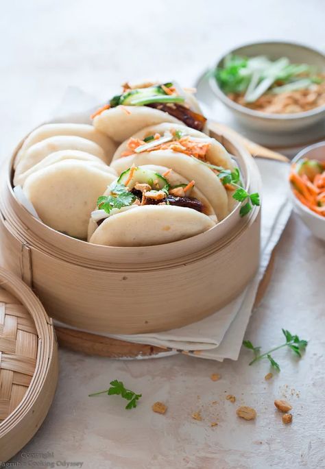 Instant pot bao buns 3 ways Banh Bao Recipe, Bao Recipe, Steamed Bao Buns, Steamed Bao, Microwave Recipe, Recipe Generator, Filling Snacks, Bao Buns, Electric Pressure Cooker