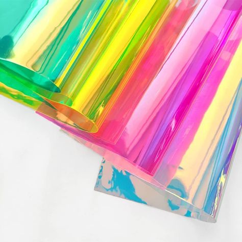 10 Pieces A4 Holographic Clear PVC Fabric Iridescent Transparent Vinyl Mirrored Foil Laser Crafts Fabric for Sewing Crafts DIY Bows Jewlery Making, 30X21CM Holographic Decor, Laser Crafts, Fabric For Sewing, Diy Bows, Pvc Fabric, Holographic Foil, Bow Jewelry, Color Inspo, Crafts Diy