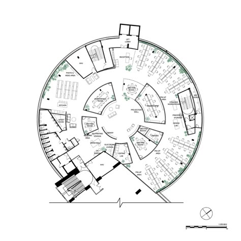 Circular Plan, Secret Office, Open Office Layout, Public Library Design, Office Layout Ideas, Library Plan, Agency Office, Office Floor Plan, Creative Shop