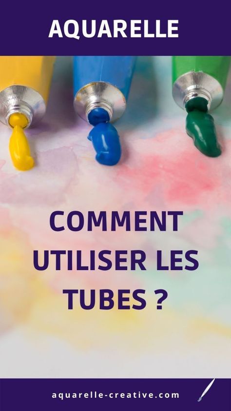 Découvrez comment utiliser les tubes d'aquarelle et faites de économies même si vous peignez avec des godets. Soap Bottle, Hand Soap Bottle, Soap, Personal Care