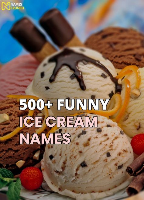 Level up your ice cream game with the funniest pun-filled names. Perfect for shops & homemade flavors! #icecreampuns #foodiehumor #cooltreats Ice Cream Shop Names, Ice Cream Puns, Ice Cream Names, Coffee Shop Names, Chocolate Peanut Butter Ice Cream, Funny Ice Cream, Ice Cream Cocktails, Ice Cream Games, Ice Cream Sunday