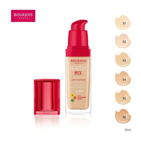 Bourjois New Healthy Mix Foundation #52 Vanilla Bourjois Healthy Mix, Healthy Mix, Fresh Groceries, Smart Solutions, Online Supermarket, Dark Tan, Prom Makeup, Household Essentials, About Us