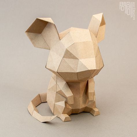 Low Poly Character Reference, Papercraft Animals, Paper Folding Techniques, 3d Templates, Steam Toys, Recycled Paper Crafts, Polygon Art, Easy Pixel Art, Origami Paper Art