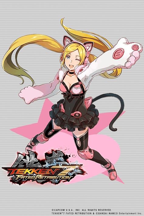 Lucky Chloe Tekken, Lucky Chloe, Tekken Girls, Tekken 3, Revolution Art, Character Artwork, Tekken 7, Character Design Sketches, Mobile Art