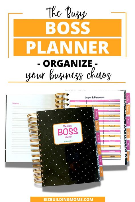 Business Daily Planner, Business Planner Organization, Business Planner Printables, Organized Business, Small Business Printables, Boss Planner, Business Binders, Student Planner Printable, Online Planner