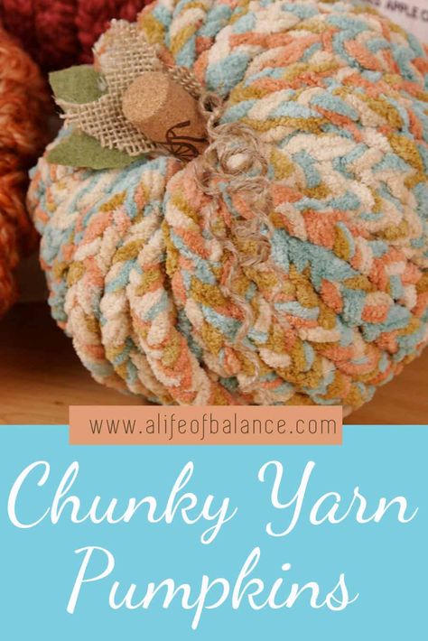 Pumpkins! Pumpkins! Pumpkins! I don’t know about you but I can’t get enough of them. I made these cute, chunky yarn wrapped pumpkins that I want to share with you. These easy diy pumpkins are made from Dollar Tree foam pumpkins and chunky knit yarn. Follow the tutorial to make yarn pumpkins with lots of texture and charm. Styrofoam pumpkins are the perfect diy pumpkins because you can use them year after year. #pumpkins #yarnpumpkin #fallcrafts #diypumpkin Fall Decor To Make And Sell, Rope Pumpkins Diy, Yarn Wrapped Crafts, Fake Pumpkin Crafts, Diy Styrofoam Pumpkins, Yarn Covered Pumpkins, How To Make Yarn Pumpkins, How To Make Fake Pumpkins, Oranges As Pumpkins