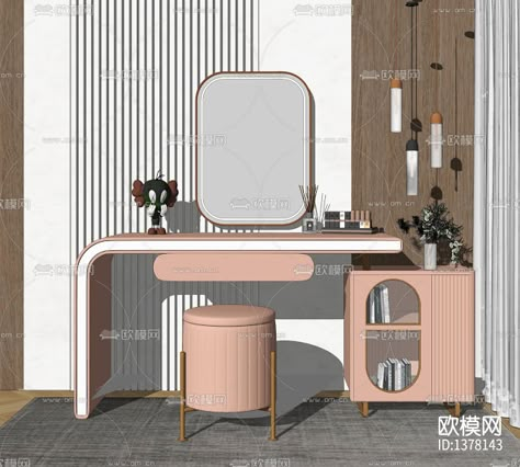 Morden Study Table Designs, Morden Dressing Unit Design, Dressing Unit Design Modern Luxury, Study Table With Dressing Unit, Dressing Unit Design Modern, Dressing Unit Design, Thotti Mane, Dressing Console, Dressing Table Room