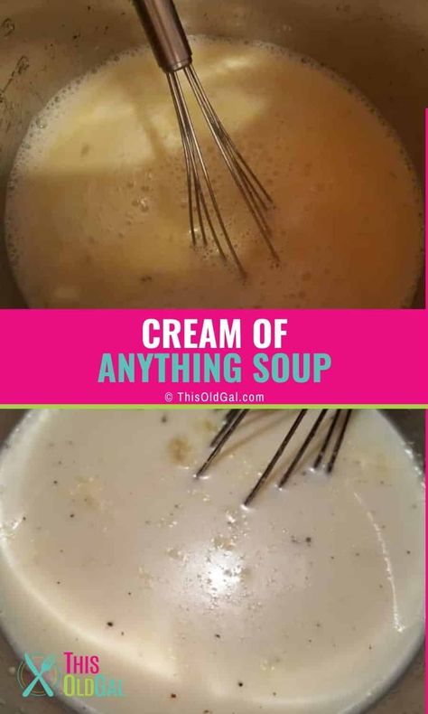 Cream Based Soup Recipes, Cream Of Anything Soup, Cream Of Soup, Cream Of Anything, Soup Base Recipe, Cream Of Vegetable Soup, Cream Of Onion Soup, Kitchen Knowledge, Cream Based Soups