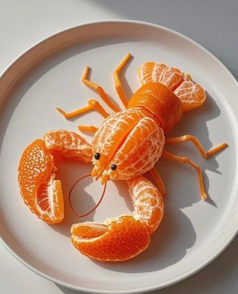 Orange Artwork, Balance Diet, Fruit Creations, Amazing Food Decoration, Food Decoration, Clever Design, Beautiful Food, Balanced Diet, Amazing Food