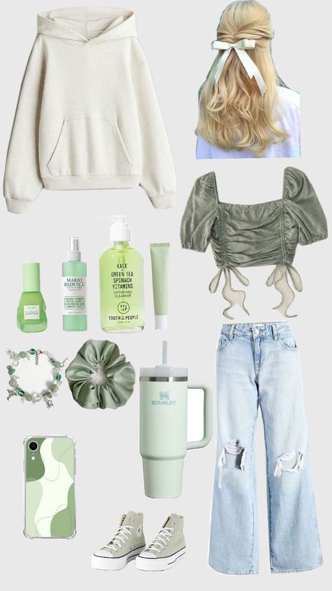 green outfit Sage Green Outfits, Picnic Attire, Outfit Inspo Casual, Green Outfit, Outfits Aesthetic, Green Tea, Cute Outfits, Outfit Inspo, Green