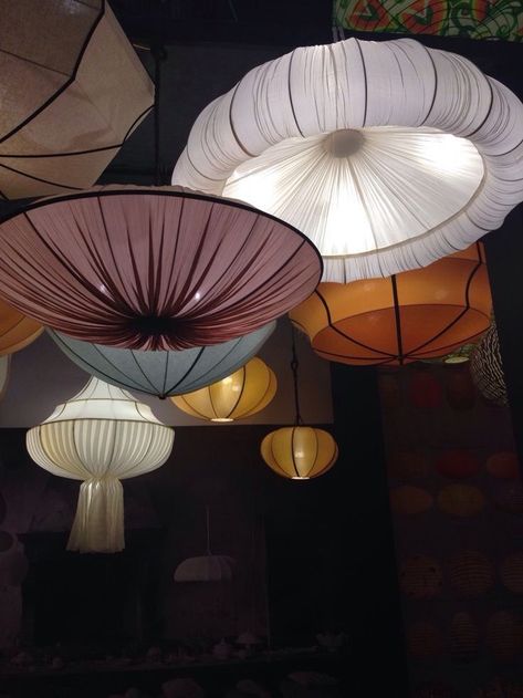 Blitz Design, Fabric Ceiling, Art Deco Living Room, Deco Luminaire, Lamp Ceiling, Lighting Lamp, Lampe Decoration, Light Sculpture, Lanterns Decor