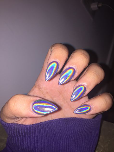 Chameleon Nails, Big Boi, Nail Idea, Holographic Nails, Nails Inspo, Nail Inspo, Nail Art, Nails, Beauty