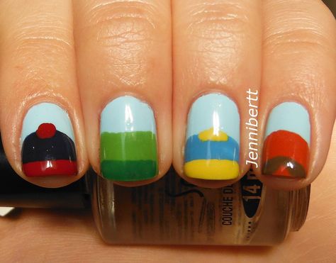 South Park Nails www.jennibertt.blogspot.com South Park Inspired Nails, South Park Nails Ideas, Undertale Nails, South Park Nails, Cartman South Park, Kyle South Park, South Park Memes, South Park Anime, South Park Funny