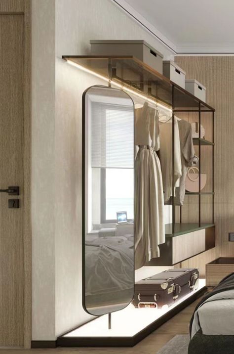 Hotel Closet, Cool Wardrobe, Walking Closet, Open Wardrobe, Walk In Closet Design, Luxury Closets Design, Open Closet, Hotel Room Design, Wardrobe Room