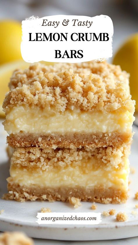 Tangy, sweet, and irresistibly crumbly, these Lemon Crumb Bars are the ultimate dessert for lemon lovers! With a buttery crust, zesty lemon filling, and golden crumb topping, they’re perfect for spring gatherings, brunches, or a quick afternoon treat. This easy-to-make recipe will have your taste buds singing! 🍋 #LemonDesserts #EasyBaking #CrumbBars #SpringRecipes Lemon Crumb Pie, Lemon Crumble Bars, Lemon Crumb Bars, Pineapple Cheese Ball, Pineapple Cream Cheese, Pineapple Cheese, Lemon Treats, Gf Cookies, Crumb Bars