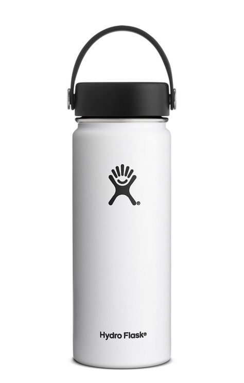 Hydroflask 18 oz. white wide mouth Hydroflask Water Bottle, Hydro Flask Bottle, Coffee Flask, Hiking Water Bottle, White Water Bottle, Hydro Flask Water Bottle, Trendy Water Bottles, Wide Mouth Water Bottle, Flask Bottle