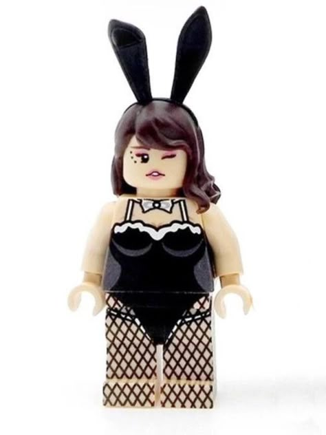 LeYiLeBrick #LEGO #CUSTOM #LeYiLeBrick #HeroBloks Design Your Own Lego Character, Lego Minifigure Tattoo, Custom Lego Minifigures Couple, Lego Bunny Instructions, Lego Rabbit, Lego Horror Figures, Lego Character, Custom Lego Minifigures, Lego Girls