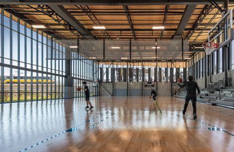 Center Basketball, Rec Center, School Building Design, Church Interior Design, Sims Builds, Church Interior, Recreation Centers, Downtown Dallas, Center Ideas