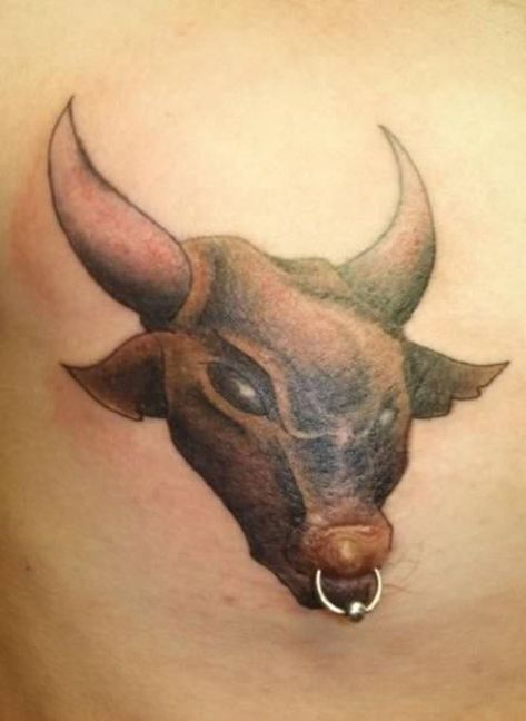 30 of the Best & Worst Nipple Tattoos on Men 17 Bull Tattoo, Men's Piercings, 16 Tattoo, Single Line Tattoo, Bull Tattoos, Meaningful Tattoos For Women, 4 Tattoo, Small Meaningful Tattoos, Ring Tattoos