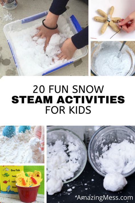 Snow Day School Activities, Snow Steam Activities, Snow Day Activities For Kids, Snow Activity, Steam Activities For Kids, Snow Day Activities, January Themes, Fort Drum, Kid Science