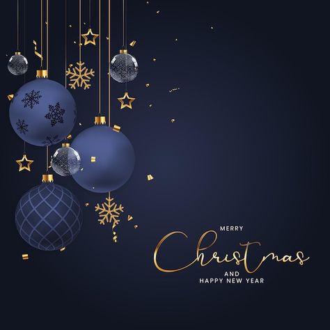 Free Vector | Realistic christmas background with elegant christmas balls and ornaments Happy New Wishes, Happy Christmas Quotes, New Wishes, Merry Christmas Wishes Quotes, Happy Birthday Invitation Card, Christmas Camping, Christmas Wishes Quotes, Christmas Facebook Cover, Merry Christmas Poster