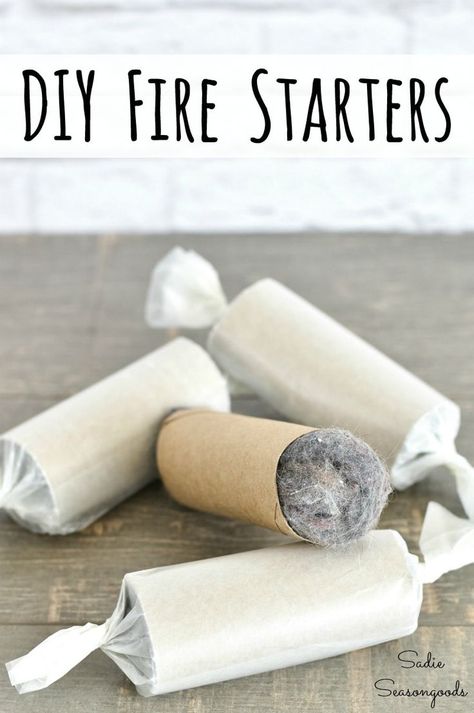 A little emergency prepping can go a long way with these DIY fire starters and some DIY hand sanitizer using ingredients you already have at home! Who knew homemade firelighters or bulk hand sanitizer was so easy to make? #DIYfirestarters #firestarters #prepping #emergencyprepping #DIYhandsanitizer #handsanitizer #homemadehandsanitizer #beprepared Diy Fire Starters, Firestarters Diy, Diy Fireplaces, Homemade Fire Starters, Fire Starters Diy, 1000 Lifehacks, Waxed Paper, Toilet Paper Tube, Toilet Paper Rolls