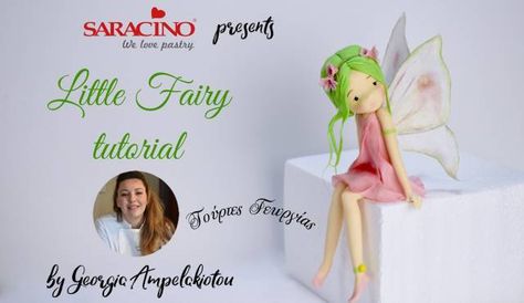 MODELLING TUTORIALS #25: Little Fairy Tutorial By Georgia Ampelakiotou - CakesDecor Boys 18th Birthday Cake, Fairy Tutorial, Camo Wedding Cakes, Fairy Birthday Cake, Dragon Cakes, Polymer Clay Fairy, Fairy Cake, Color Dust, Fairy Cakes