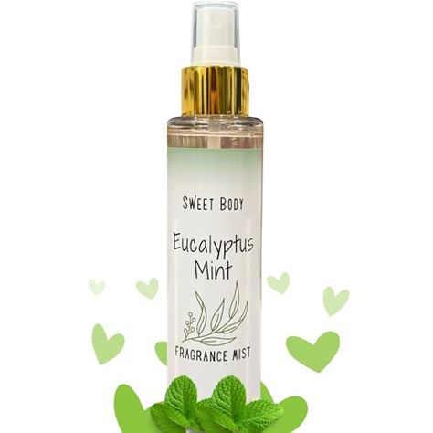 Sweet Body Eucalyptus Mint Soft & Fresh Women’s Body Mist, Fine Fragranced Body Perfume Misting Spray, Sensual light scent Fragrance, Hair & Body Spritz Essential Oils (Eucalyptus Mint) Pack of 1 Check more at https://hibukvita.com/shop/fragrances/perfumes/sweet-body-eucalyptus-mint-soft-fresh-womens-body-mist-fine-fragranced-body-perfume-misting-spray-sensual-light-scent-fragrance-hair-body-spritz-essential-oils-eucalyptus-mint-pack-o/ Mint Perfume For Women, Mint Perfume, Body Perfume, Womens Body, Mint Oil, Eucalyptus Mint, Eucalyptus Essential Oil, Hair Fragrance, Fragrance Mist