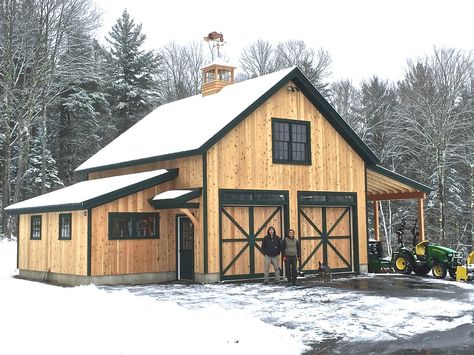 30x40 Pole Barn Garage, Detached Garage Ideas, Farm Storage Buildings, Barn Garage Ideas, Detached Workshop, Barn Interior Design, Barn Garage Plans, Garage Building Plans, Farm Garage