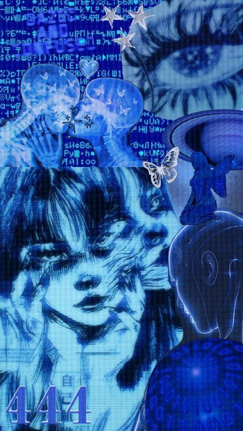 Blue Y2k Aesthetic, Y2k Blue Aesthetic, Y2k Collage, Y2k Aesthetic Wallpaper, Blue Aesthetic Wallpaper, Cybercore Aesthetic, Blue Aesthetic Dark, Dark Blue Wallpaper, Beautiful Kittens