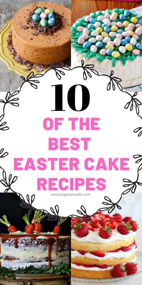 Easter Cake Flavors, Easter Sunday Desserts, Easter Bundt Cake, Easter Desserts Cake, Perfect Cake Recipe, Sunday Dessert, Easter Deserts, Easter Cake Recipes, Easter Dishes