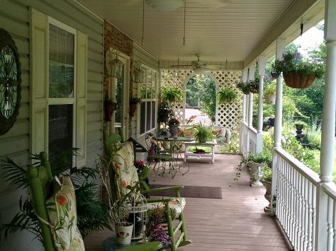 My Front Porch Cottagecore Front Porch, Cottage Core Front Porch, Cottage Core Porch, Aesthetic Front Porch, Front Porch Aesthetic, Cottagecore Porch, Aesthetic Porch, Vintage House Exterior, Porch Aesthetic