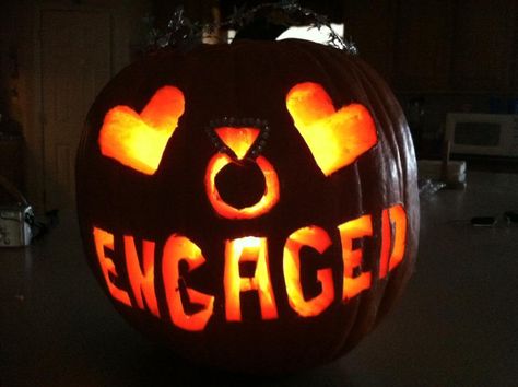 Engaged Pumpkin Couples Carved Pumpkins, Jacksonville North Carolina, Cute Pumpkin Carving, Rocky Mount Nc, Pumkin Carving, Pumpkin Carving Designs, Pumpkin Carving Ideas, Pumpkin Carvings, Jewelry Diamonds