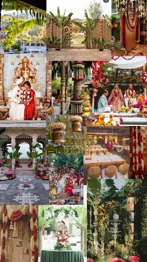 Indian Outdoor Wedding Decor, Hindu Wedding Decorations, Hindu Wedding Ceremony, Hindu Ceremony, Tamil Wedding, Temple Wedding, Wedding Stage Decorations, Christian Wedding, Stage Decorations