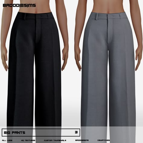 Sims 4 Cc Clothes Female Suits, Sims 4 Cc Clothes Female Tomboy, Sims 4 Cheats, Die Sims 4, The Sims 4 Pc, Big Pants, Pelo Sims, The Sims 4 Packs, Sims 4 Game Mods