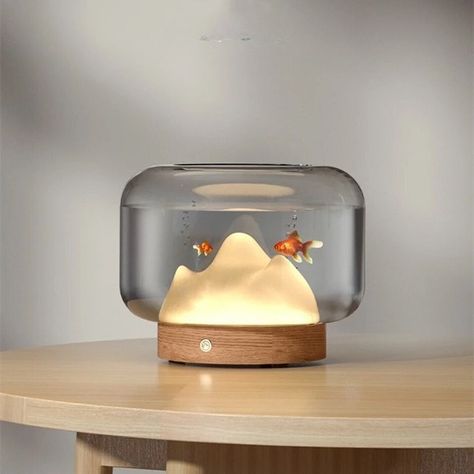 **Snow Mountain Lamp for Aquarium - Thickened Glass Fish Bowl** #SnowMountainAquarium #ThickenedGlassFishBowl #MiniAquariumTank #SmallTerrariumBowl #AquaticPetDecor Fishbowl Terrarium, Aquatic Decor, Miniature Aquarium, Terrarium Tank, Aquarium Lamp, Glass Fish Bowl, Glass Fish Tanks, Small Terrarium, Terrarium Bowls