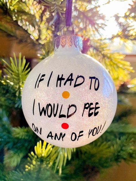 Friends Tv Show Christmas, Ornaments For Friends, Friend Humor, Friends Ornaments, Birthday Friend, Friend Ornament, Christmas Ornaments Diy, Scary Mommy, Friends Party