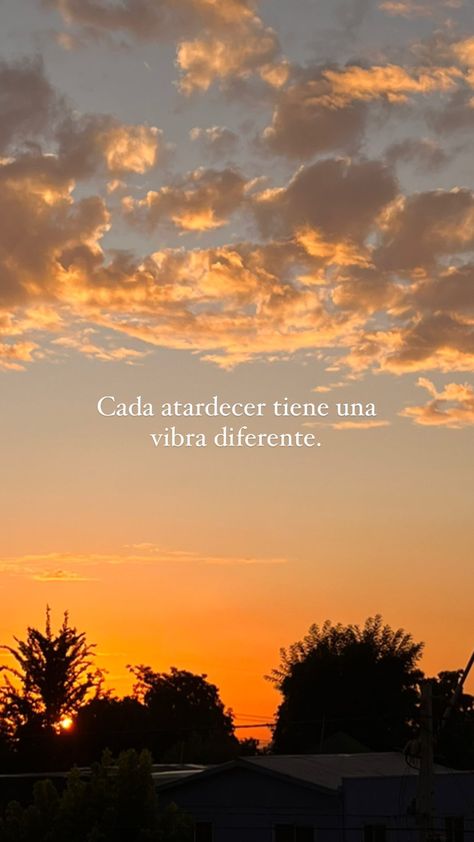 Sunset Captions For Instagram, Sunset Captions, Frases Aesthetic, Aesthetic Tumblr, Love Phrases, Photo Wall Collage, Sunset Pictures, Aesthetic Images, Spanish Quotes