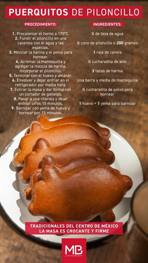 How To Make Mexican Desserts, Mexican Pan Dulce Recipes, Pan Dulce Recipe, Polvorones Recipe, Food Truck Park, Mexican Sweet Breads, Mexican Bread, Mexican Dessert Recipes, Mexican Cooking