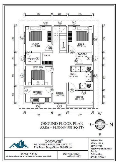 Low Cost House Plans, 30x50 House Plans, Budget House Plans, 20x40 House Plans, 30x40 House Plans, 2bhk House Plan, Three Bedroom House Plan, Kerala House, Indian House Plans