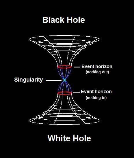 White Hole, Astronomy Facts, The Black Hole, Astronomy Science, Cool Science Facts, Space Facts, Event Horizon, Physics And Mathematics, Black Holes