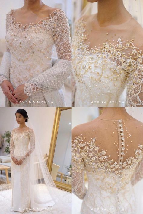 Modern Kebaya Wedding Dress, Kebaya Pengantin Modern Wedding, Kebaya Nikah Modern, Modern Kebaya Wedding, Indonesian Wedding Dress, Kebaya Wedding Dress, Batak Wedding, Dress Pengantin, Wedding Kebaya