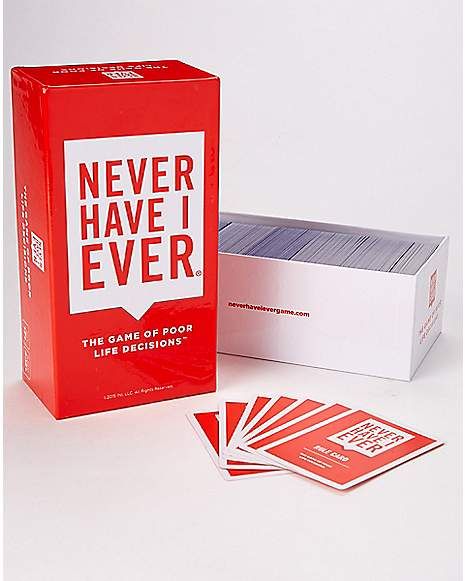 Never Have I Ever Card Game - Spencer's Poor Life, Charades Cards, Adult Card Games, Drinking Card Games, Fun Drinking Games, Spencers Gifts, Drinking Party, Paid Off, Life Decisions