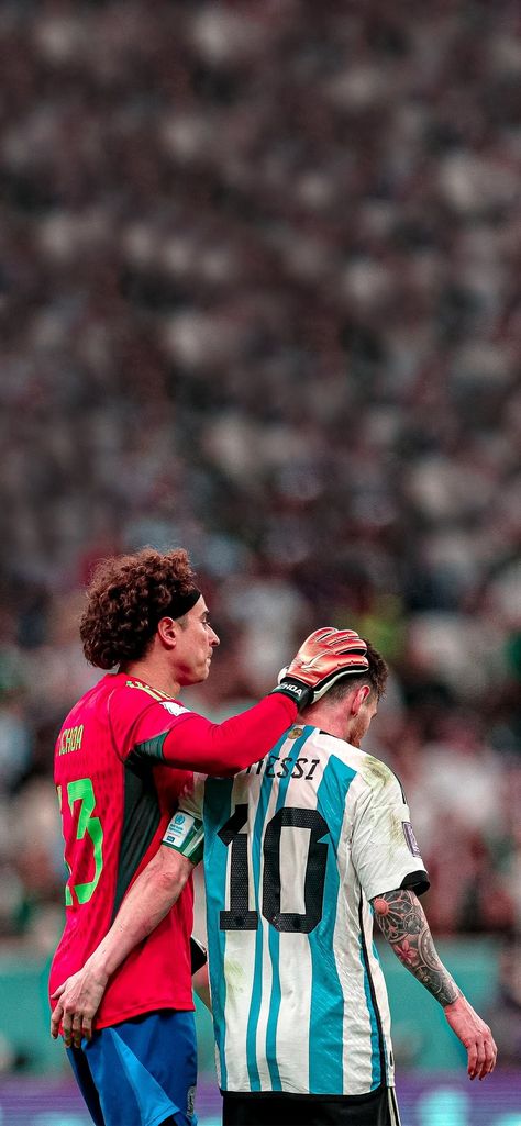 Best Soccer Wallpapers, Soccer Mexico Wallpaper, Mexico Team Wallpaper, Ochoa Y Messi, Mexico National Team Wallpaper, Ochoa Wallpaper, World Cup Aesthetic, Mexico Football Team, Argentina Vs Mexico