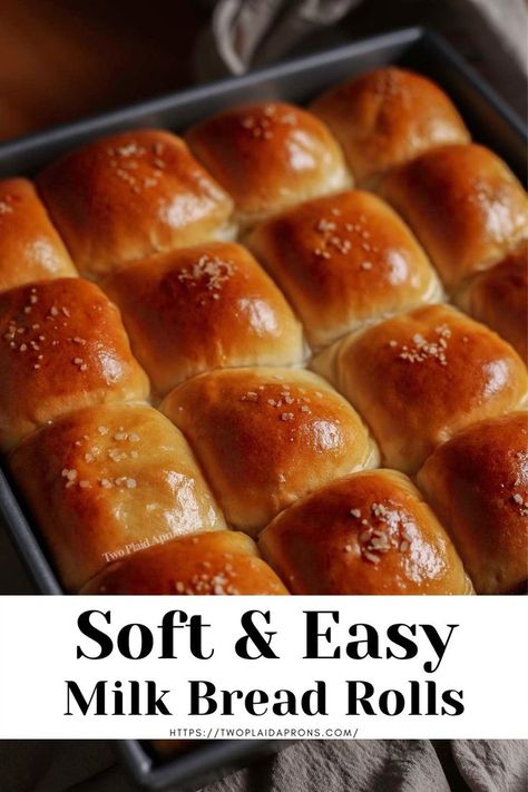 Asian Milk Bread Recipe, Milk Bread Dinner Rolls, Asian Milk Bread, Japanese Milk Bread Rolls, Recipes With Whole Milk, Chicken Oyakodon, Milk Rolls, Milk Bread Rolls, Bread Roll Recipe