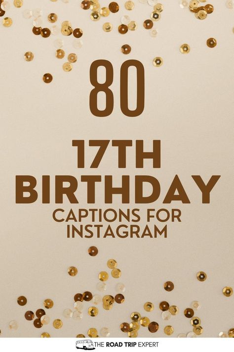 17th Birthday Captions for Instagram 17th Birthday Captions, Birthday Quotes For Instagram, Captions For Instagram Photos, 17th Birthday Quotes, Seventeenth Birthday, Happy 17th Birthday, Fantastic World, Birthday Captions Instagram, Be Good To Me