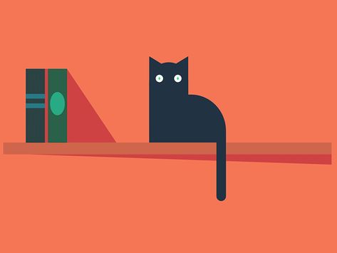 Learning how to rig in after effects. Super fun! Cat Motion Graphic, Animated Cat Gif, Cat Animation, Cute Gifs, Cat Animated, Vector Animation, Motion Graphics Inspiration, Book Spine, Motion Design Animation