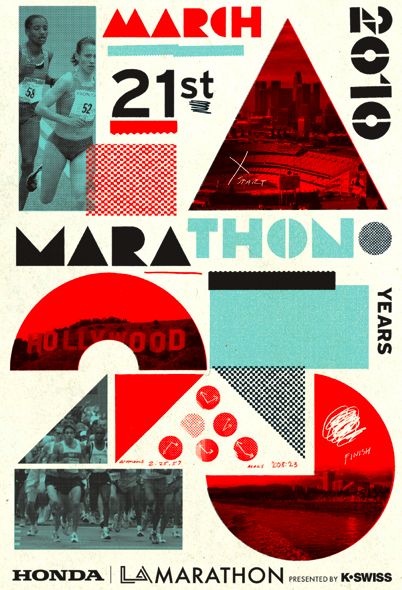 Stay up to date with daily web design news:  http://www.fb.com/mizkowebdesign    25th Anniversary Poster    #webdesign #design #designer #inspiration #user #interface #ui #web #typography #poster #font #type Marathon Poster, Marathon Posters, La Marathon, Illustration Design Graphique, Graphic Design Collection, Beautiful Posters, Silk Screen Printing, Design Graphique, Graphic Design Typography